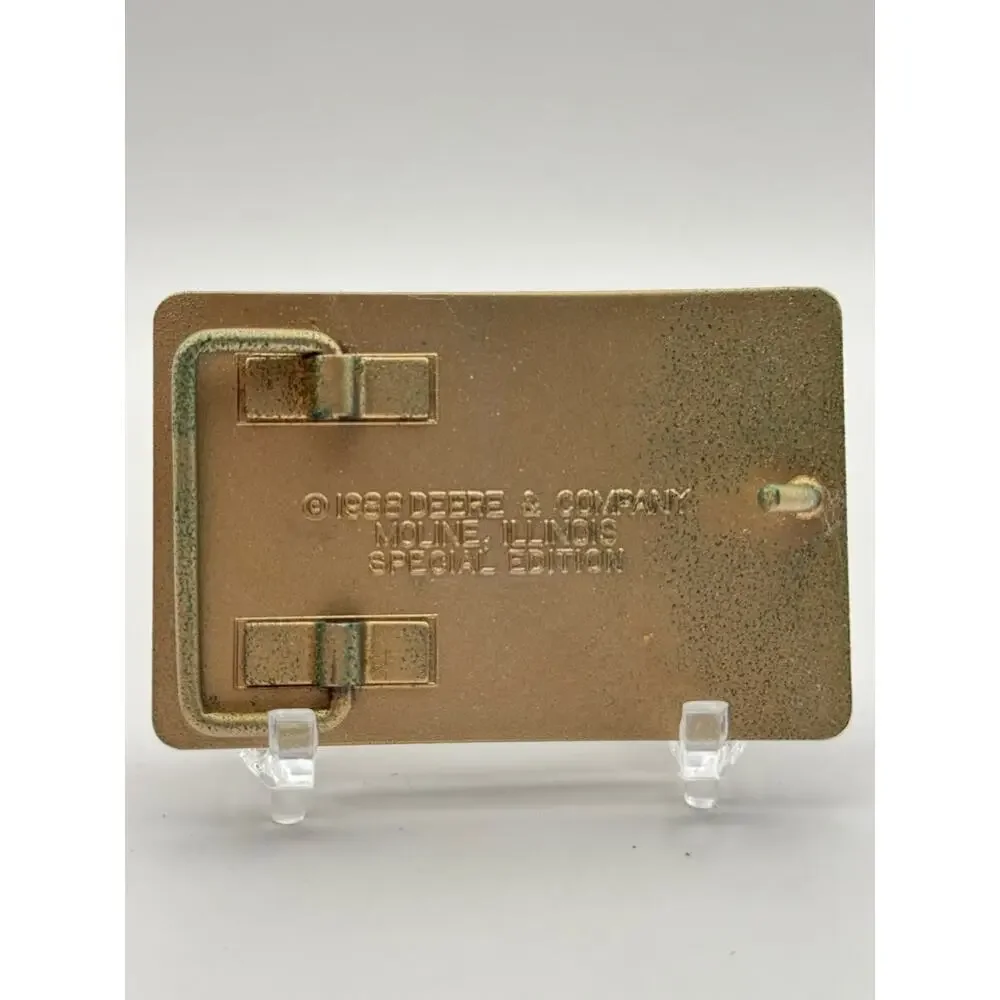 John Deere Run With the Best Belt Buckle Rectangular Logo Buckle Western Cowboy